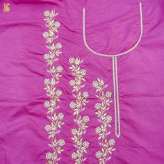 Fabric: Pure Silk Craft : Hand Embroidery Price mentioned is for 3 meters kurta fabric and dupatta 2.5 meters in chinon. Note- There may be slight color variations due to photographic reasons. This is a hand-woven product and any irregularities in the weaving or pattern should not be taken as a defect. These irregularities make every handloom piece unique. Semi-stitched Raw Silk Traditional Wear With Floral Embroidery, Festive Anarkali Set With Floral Embroidery In Dola Silk, Semi-stitched Raw Silk Sets With Floral Embroidery, Gold Traditional Wear Straight Kurta With Floral Embroidery, Anarkali Dola Silk Kurta With Floral Embroidery, Art Silk Sets With Floral Embroidery For Festivals, Anarkali Churidar With Floral Embroidery And Traditional Drape, Festive Art Silk Sets With Floral Embroidery, Anarkali Salwar Kameez With Floral Embroidery In Dola Silk