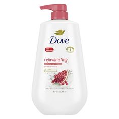 Dove Rejuvenating Liquid Body Wash with Pump Pomegranate & Hibiscus, 30.6 oz - Walmart.com Dove Pomegranate Body Wash, Pomegranate Body Wash, Dr Belongings, God Energy, Liquid Body Wash, Dove Go Fresh, Dove Body Wash, Fav Products, Gentle Skin Cleanser