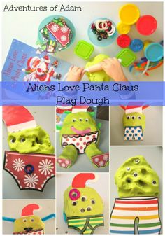 an image of alien love pata claus play dough