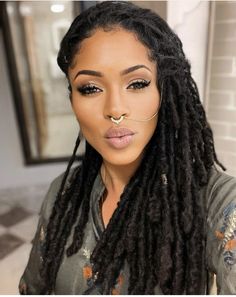 Jet Black Locs, Natural Hair Movement, Afro Natural, Meagan Good, Short Locs Hairstyles, Faux Locs Hairstyles, Natural Afro Hairstyles, Goddess Locs