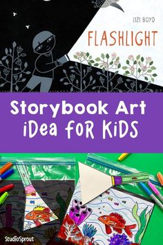 the storybook art idea for kids is an easy way to learn how to draw and color