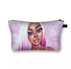 Magic Bag, Printed Makeup Bag, Practical Bag, Afro Girl, Melanin Poppin, Faux Mink Lashes, Makeup Pouch, Eyeshadow Brushes, Girls Prints