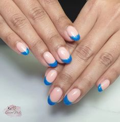 60 Blue French Tip Nail Ideas with Delicate Details