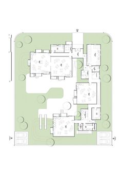 the floor plan for a house with several rooms and two levels, including an upper level