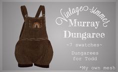 an image of a pair of dunggars for toddlers to wear in winter