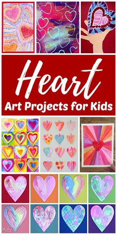 heart art projects for kids that are easy and fun to do with the kids at home