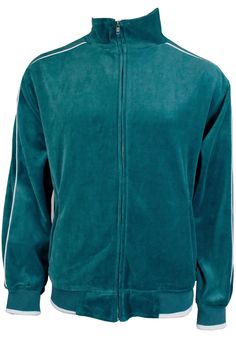 teal Embroidery Product, Sweat Suits, Velour Jacket, Velour Tracksuit, Pockets Pants, Velour Pants, Last Minute Halloween Costumes, Black Pipe, Trim Jacket