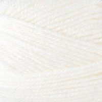 white yarn is spooled on the surface