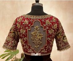 Stunning Maggam Silver handmade Blouse with Stones  beads work on necklines and sleeves Small      32-34 Medium 34-36 Large     38-40 Xl             40-42 XXL.        44-46 Product Details  Maggam work on Rawsilk blouse with all over hand embroidery and detailing on front and back. Heavy back aari work blouse design.  🧵Front: Deep neck with all around embroidery. Front open hooks.. Closure: Deep back neck , back with tie up detailing.  Can be mixed matched with a wide range of sarees Size refers to circumference around the fullest part of the bust Estimated Dispatch time: 7 to 15 working days. Please feel free to  contact us if it's an urgent order. Saree Blouse Aari Work, Aari Work Saree, Blouse Aari Work, Magam Work, Latest Bridal Blouse Designs, Fashionable Saree Blouse Designs, Wedding Blouse Designs, Aari Work Blouse, Hand Work Blouse