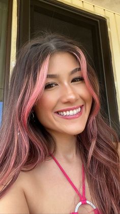 Brown Hair With Pink, How To Have Style