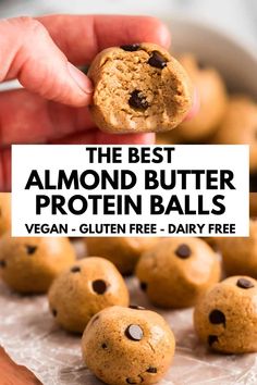 the best almond butter protein balls are vegan gluten free and dairy free