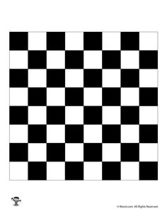 a black and white checkerboard pattern is shown in the middle of this page