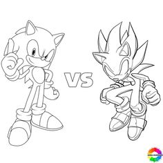 two sonic and tails coloring pages