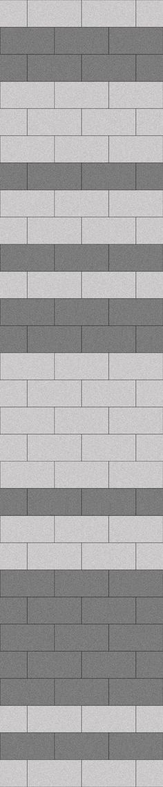 a gray brick wall with white and black lines on it, as well as the number of bricks