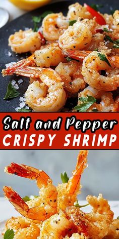 🍤✨ Dive into flavor with Salt and Pepper Crispy Shrimp! Lightly seasoned, perfectly crispy, and so easy to make. A restaurant-quality dish right at home! 🏠 Try it now and wow your guests. #CrispyShrimp #SaltAndPepperShrimp #EasyDinnerIdeas #SeafoodRecipes #FlavorfulEats Shrimp Recipe, Try It, At Home