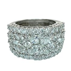 a white gold and diamond ring