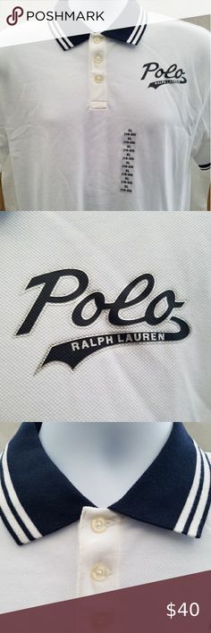 New Boy's "Polo Ralph Lauren" Polo Shirt New Boy's "Polo Ralph Lauren" Polo Shirt, Signature Polo Letters, White Shirt With Navy Accents, Navy Collar, Navy & White Stripes On Collar & Short Sleeves, Size: XL 18-20 Polo by Ralph Lauren Shirts & Tops Polos White Polo Collar T-shirt With Embroidered Logo, White Long Sleeve Shirt With Embroidered Logo, White Sporty Polo Shirt With Embroidered Logo, Casual White Letter Print Polo Shirt, White Casual Shirt With Embroidered Logo, Casual White Polo Shirt With Branding, Navy Accents, Ralph Lauren Polo Shirt, Ralph Lauren Polo Shirts