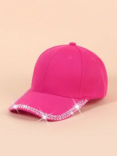 Hot Pink Accessories, Hot Pink Party, Women Baseball Cap, Women Baseball, Hat Decoration, Baseball Caps Fashion, Pink Accessories, Mesh Hat