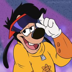 a cartoon character with a goofy look on his face