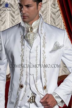 Satin Frock, Blazer Men Outfit, Mens White Suit, Wedding Suit Styles, Beauty And Beast Wedding, Wedding Tux