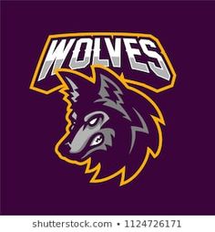 the logo of the university of minnesota wolverines on a purple background with an orange and gray wolf head