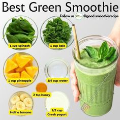 the best green smoothie recipe with ingredients