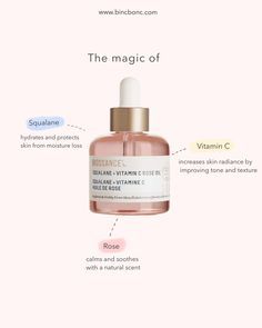 Biossance Squalane + Vitamin C Rose Oil, Biossance Squalane, Product Post, Type Of Skin, Holy Grail Products, Cosmetic Creative, Skincare Products Photography, Face Oils, Cosmetic Packaging Design