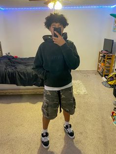 #outfits #outfitoftheday #outfitinspo #spring #vans #camo #mirrorpictures Grey Tee Outfit Men, Zumiez Outfits Men, New Sku Vans Outfit, Stud Style Outfits, Back To School Outfits For Boys, Vans Knu Skool Fits, Cloudy Day Outfit Summer, Vans New Skool Outfit, Camo Jorts Outfit