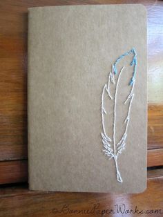 an image of a piece of paper with a feather drawn on it and the words pinterest 100 + images about embroidered jewelry on pinterest