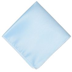 Icy blue solid pocket square folded into a diamond Elegant Blue Rectangular Handkerchiefs, Blue Rectangular Pocket Square For Formal Occasions, Classic Blue Handkerchiefs For Gift, Classic Blue Pocket Square Gift, Classic Blue Pocket Square For Gift, Blue Rectangular Handkerchief As Gift, Blue Rectangular Handkerchiefs As Gift, Spongebob Rave, Bridesmaid Color