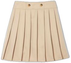 Beige School Skirt For Spring, Beige Skirt For School In Spring, Beige Skirt For School In Spring Season, Beige Fitted Skirt For School, Fitted Beige Skirt For School, Tan Pleated Skirt, French Toast Uniforms, Girls Dress Pants, Pleated School Skirt