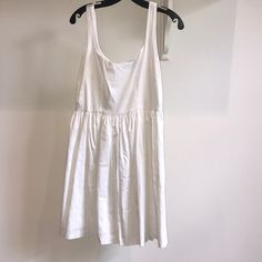 Timeless White Dress. Perfect For Parties, Weddings, And Date Night, Never Worn (Tags Attached) Daytime White Fitted Dress, White A-line Dresses, White Cotton Dress For Daytime, Aqua Dresses, Aqua Dress, Need This, Date Night, White Dress, Color White