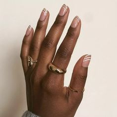 36 Classy Short Nail Designs to Try Edgy Nail Art Designs, Fun Neutral Nail Designs, Nail Art Designs Simple Easy, Short Nail Simple Designs, Negative Space Nails Short, Line Nail Art Designs Simple, Designs For Short Natural Nails, Minimalist Wedding Nails, Designs For Natural Nails