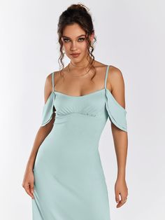 Shop Draped Sleeve Ruched Bust Bodycon Dress now at Partheafashion. You can also choose more fashion style. Drape Sleeves, Dress Satin, Dresses Backless, Halterneck Dress, Festival Dress, Dress Cuts, Embellished Dress, Ruched Dress, Shop Maxi Dresses