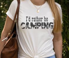 I'd Rather Be Camping on our adult uinsex Bella+Canvas 3001 T-Shirt Same, Bestie, Same.  Camping is the best!  HOW TO ORDER  *Please be sure to review each photo with the color and size charts. *Select your size, and color. *Add to cart *For multiple orders or different sizes/colors you will go back to the listing to repeat the previous steps. *Please message us with any questions BEFORE placing your order.  SIZING  This is UNISEX sizing. Consider sizing down if you'd like a more fitted look. Or Outdoorsy Shirt, Happy Camper Shirt, Camping Tee, Cabin Camping, Squad Shirt, Camping Life, Happy Camper, Camping Shirt, Happy Campers