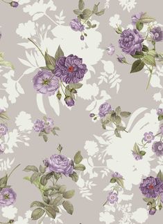 an image of purple flowers on a gray background