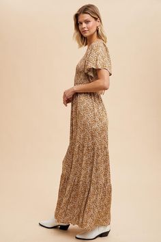 Emily modest maxi dress in Sepia-NEW – JanieLanie Modest Maxi Dress With Ruffles, Modest Ruffled Maxi Dress, Modest Maxi Dress With Elastic Waistband, Modest Short Sleeve Maxi Dress With Smocked Back, Modest Short Sleeve Maxi Dress With Ruffles, Bohemian Maxi Dress With Elastic Waistband And Short Sleeves, Modest Maxi Dress With Ruffle Hem, Modest Flowy Maxi Dress With Tiered Skirt, Modest Tiered Maxi Dress For Summer