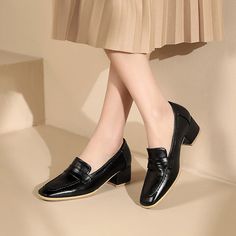 Gender: For WomenStyle: Fashion,KoreanOccasion: Casual,Party/Club,Office/CareerHeel Height: 4.5cmPlatform Height: 1cmSeason: Spring,Summer,Fall/Autumn,WinterPackage Contents: 1 x Shoes (Pair)Please see our size guide as below, you can choose the size according to your foot length and width. If your foot is a little wide and thick, we suggest you choose 1 size larger.Size Guide:28 = foot length 18.5-19cm (Foot width=6.5-7cm)29 = foot length 19-19.5cm (Foot width=7cm)30 = foot length 19.5-20cm (Fo Classic Round Toe Flats For Office, Flat Dress Shoes For Office In Spring, Spring Office Dress Shoes With Closed Toe, Spring Office Dress Shoes With Almond Toe, Spring Dress Shoes For Office, Flat Oxfords For Formal Spring Events, Formal Flat Oxfords For Spring, Spring Slip-on Oxfords With Low Heel, Low Heel Oxfords For Spring Business Wear