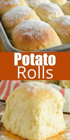 this is an easy and delicious recipe for potato rolls that are ready to be eaten