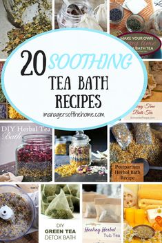 Herbal Bath Recipes, Bath Tea Bags, Tea Bath