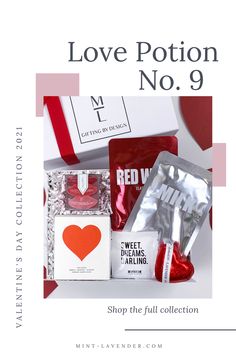 valentine's day gift box with love potion no 9