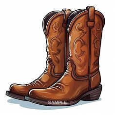 Digital Download of 1 image of a Cowboy Boots. Size: 1024 x 1024 Cartoon Cowboy Boots, Cowboy Boots Drawing, Cow Boy, 1 Image, Wallpaper Iphone Cute, Wallpaper Iphone, Cowboy Boots, Pin Up, Art Collection