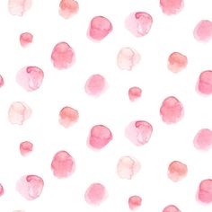 pink watercolor spots on white paper