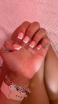 Nail Inspo For Short Square Nails, Acrylic Nails Short Medium Length, Athletic Length Acrylic Nails, Nail Ideas Mid Length Square, Deep Smile French Nails Square, Small Short Nails Acrylic Square, Nails Acrylic 10-11, Baddie Medium Nails Acrylic Designs, Nail Ideas 12-13