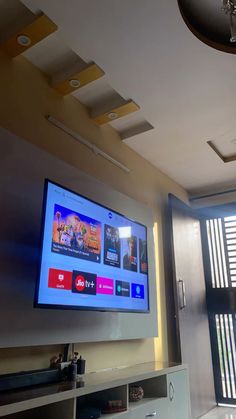 a flat screen tv mounted on the wall