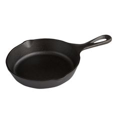 a black frying pan on a white background