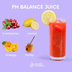 the ph balance juice contains lemon, cranberries, lemonade, honey, and cherries