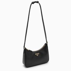 Black Saffiano print leather shoulder bag from Prada featuring an adjustable top handle, a top zip fastening, a leather luggage tag, a metal logo plaque stitched on the front and gold-tone metal hardware. Size Type: INTMaterial: LeatherSKU: 1BC204JOMNZV/P_PRADA-F0632_100 Our Products Are 100% Genuine. In All Cases We Stand By The Authenticity Of Every Product Sold On Our Site. Daily Use Saffiano Leather Shoulder Bag With Branded Hardware, Saffiano Leather Shoulder Bag With Branded Hardware, Black Saffiano Leather Shoulder Bag With Adjustable Strap, Black Saffiano Leather Bag With Adjustable Strap, Black Saffiano Leather Shoulder Bag With Gold-tone Hardware, Black Saffiano Leather Shoulder Bag With Detachable Strap, Classic Black Saffiano Leather Shoulder Bag, Black Saffiano Leather Shoulder Bag For Daily Use, Daily Use Black Saffiano Leather Shoulder Bag