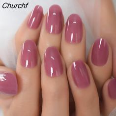 Acrylic Nail Oval, Gel Nails Neutral, Nail Oval, Dusty Pink Nails, Elegant Touch Nails, Color Tips, Tie Dye Nails, Gel Acrylic Nails, Nails Press