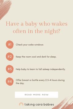 the baby who wakes often in the night? check out your wake window and sleep